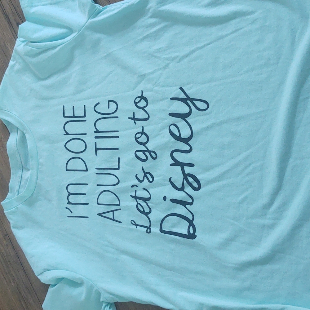 Mint green Tshirt XL Disney soft